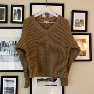 Madewell Pleat Sleeve Pullover Sweater